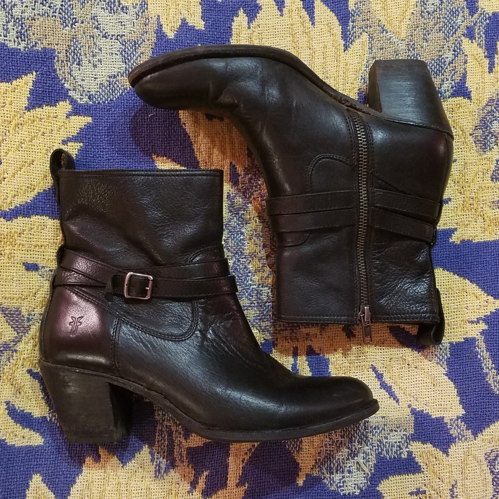 Black Frye Ankle Boots